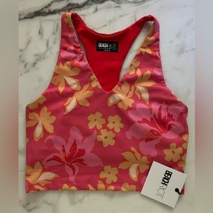 Beach Riot Hula Hibiscus Ruby Top